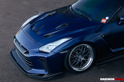 DarwinPRO 2008-2023 Nissan GTR R35 BKSSII Style Carbon Fiber Hood | Fit CBA, DBA, EBA - DarwinPRO Aerodynamics
