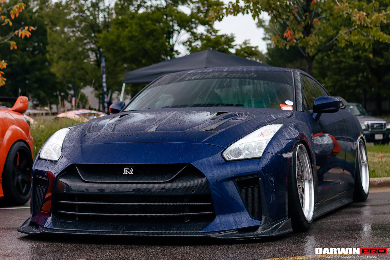 DarwinPRO 2008-2023 Nissan GTR R35 BKSSII Style Carbon Fiber Hood | Fit CBA, DBA, EBA - DarwinPRO Aerodynamics