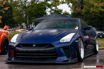DarwinPRO 2008-2023 Nissan GTR R35 BKSSII Style Carbon Fiber Hood | Fit CBA, DBA, EBA - DarwinPRO Aerodynamics