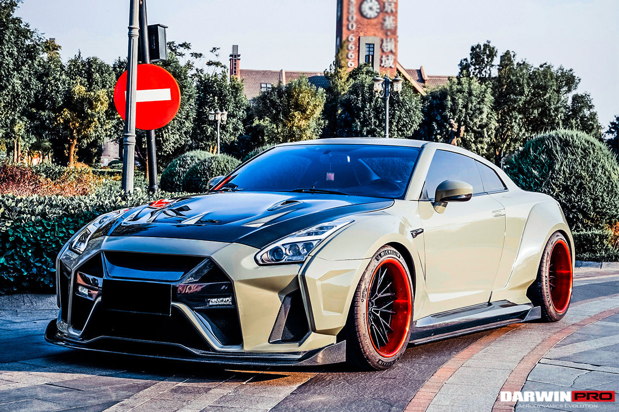 DarwinPRO 2008-2023 Nissan GTR R35 CBA DBA EBA BKSSII Style Front Bumper - DarwinPRO Aerodynamics