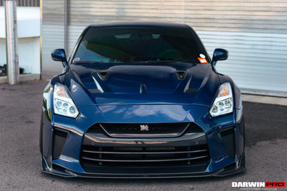 DarwinPRO 2008-2023 Nissan GTR R35 BKSSII Style Carbon Fiber Hood | Fit CBA, DBA, EBA - DarwinPRO Aerodynamics