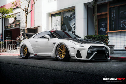 DarwinPRO 2008-2023 Nissan GTR R35 CBA DBA EBA BKSSII Style Partial Carbon Fiber Full Wide Body Kit - DarwinPRO Aerodynamics