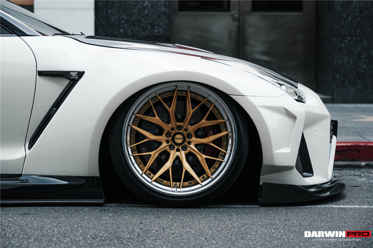 DarwinPRO 2008-2023 Nissan GTR R35 CBA DBA EBA BKSSII Style Partial Carbon Fiber Full Wide Body Kit - DarwinPRO Aerodynamics