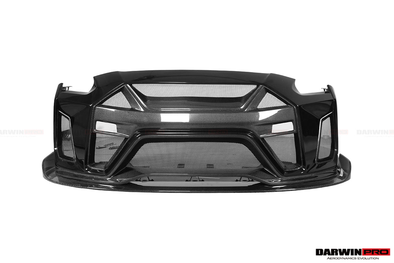 DarwinPRO 2008-2023 Nissan GTR R35 CBA DBA EBA BKSSII Style Front Bumper - DarwinPRO Aerodynamics