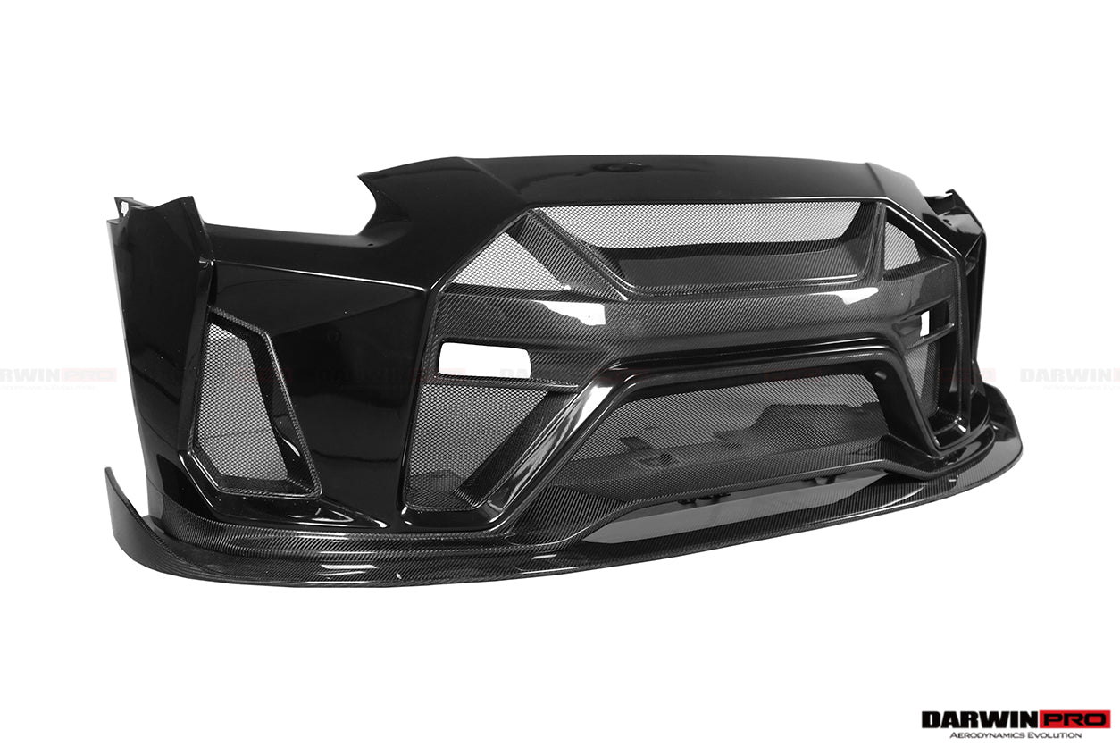 DarwinPRO 2008-2023 Nissan GTR R35 CBA DBA EBA BKSSII Style Front Bumper - DarwinPRO Aerodynamics