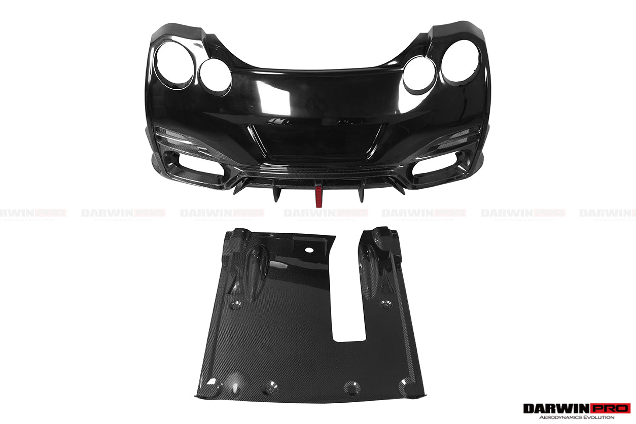 DarwinPRO 2008-2023 Nissan GTR R35 CBA DBA EBA BKSSII Style Partial Carbon Fiber Full Wide Body Kit - DarwinPRO Aerodynamics