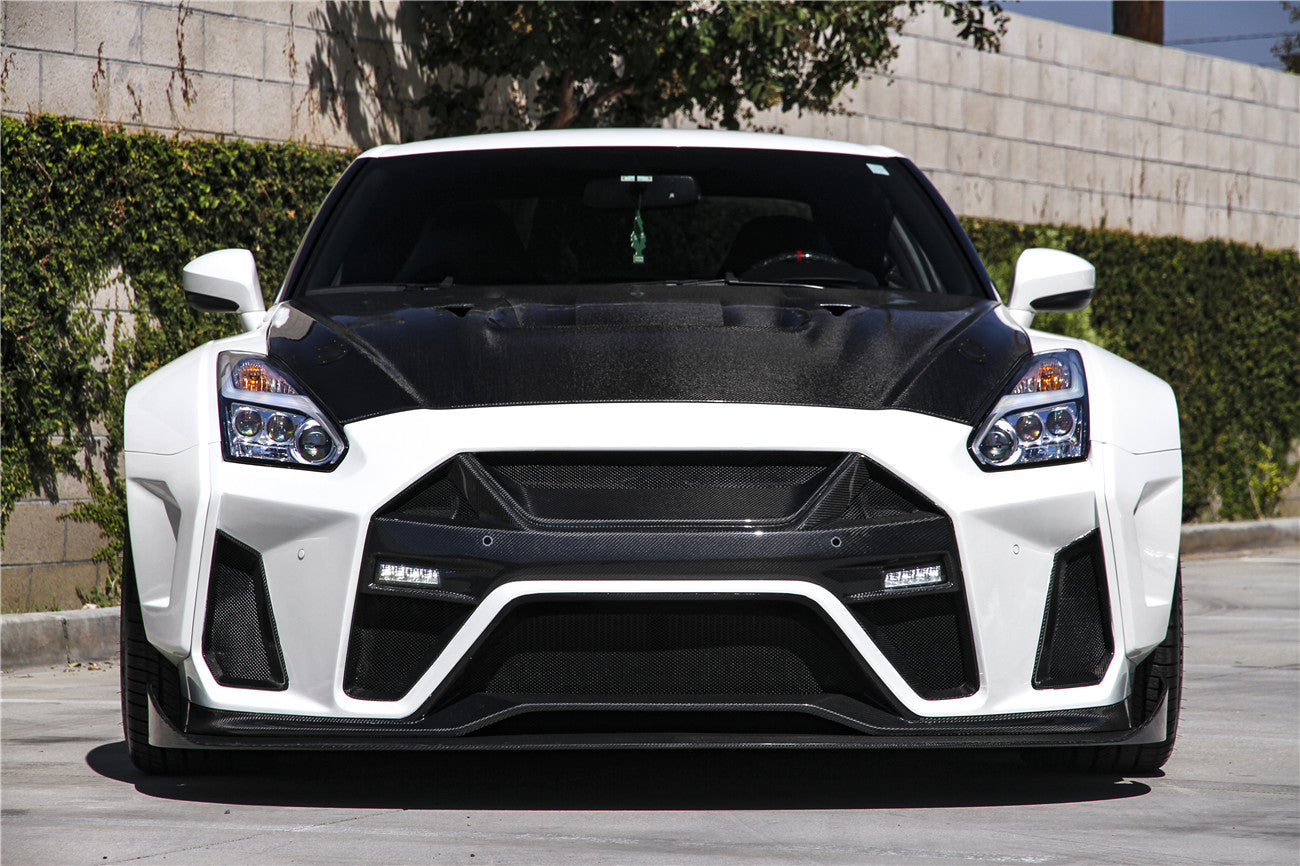 DarwinPRO 2008-2023 Nissan GTR R35 CBA DBA EBA BKSSII Style Front Bumper - DarwinPRO Aerodynamics