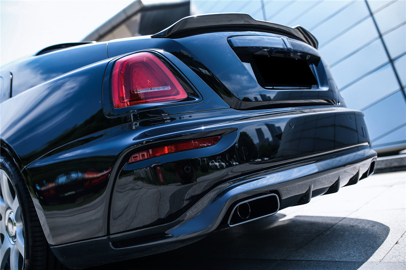 DarwinPRO 2016-2020 Rolls-Royce Wraith & Dawn BKSS Style Partial Carbon Fiber Rear Bumper - DarwinPRO Aerodynamics