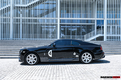 DarwinPRO 2016-2020 Rolls-Royce Wraith BKSS Style Carbon Fiber Side Skirts - DarwinPRO Aerodynamics