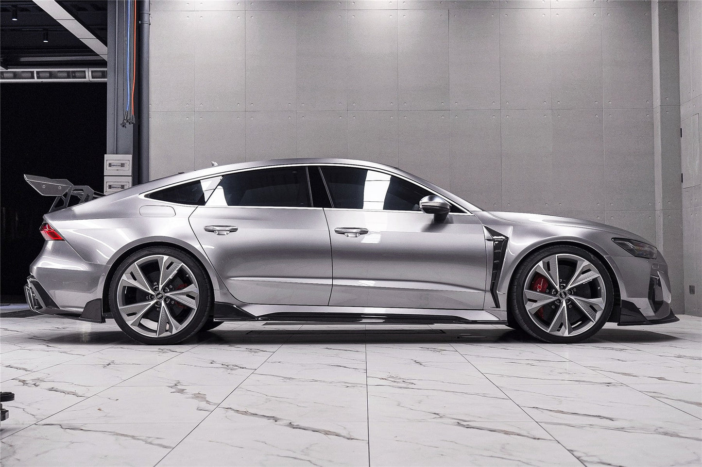 DarwinPRO 2019-2025 Audi RS6 Avant C8 & RS7 C8 Quattro IMP Performance Side Skirts Under Board - DarwinPRO Aerodynamics