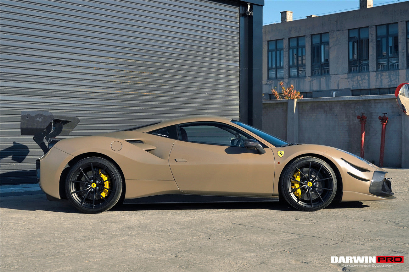 DarwinPRO 2015-2020 Ferrari 488 Challenge Evo Modena Style Side Skirts | Fits GTB, Spider