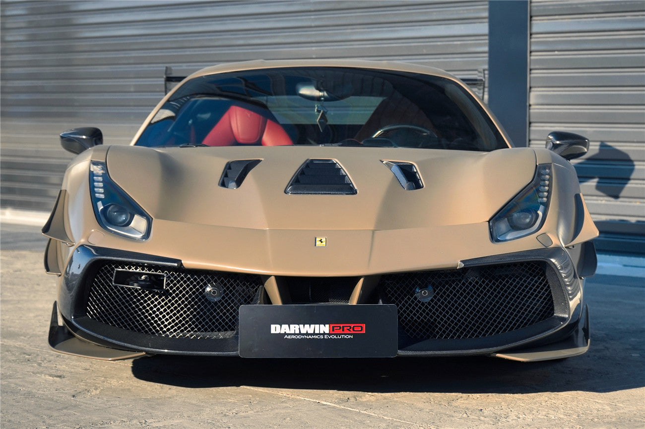DarwinPRO 2015-2020 Ferrari 488 Challenge Evo Modena Style Front Bumper | Fits GTB, Spider