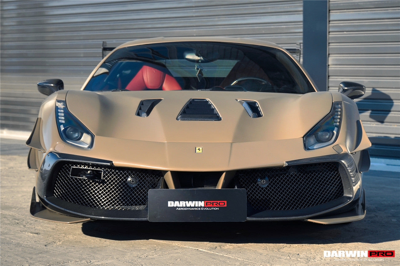 DarwinPRO 2015-2020 Ferrari 488 Challenge Evo Modena Style Hood | Fits GTB, Spider - DarwinPRO Aerodynamics