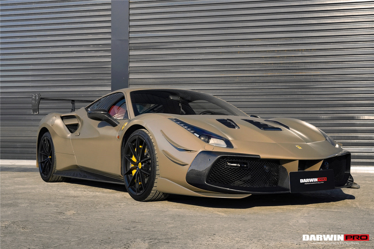 DarwinPRO 2015-2020 Ferrari 488 Challenge Evo Modena Style Front Bumper | Fits GTB, Spider