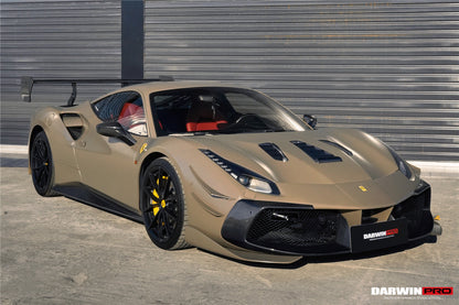 DarwinPRO 2015-2020 Ferrari 488 Challenge Evo Modena Style Side Skirts | Fits GTB, Spider