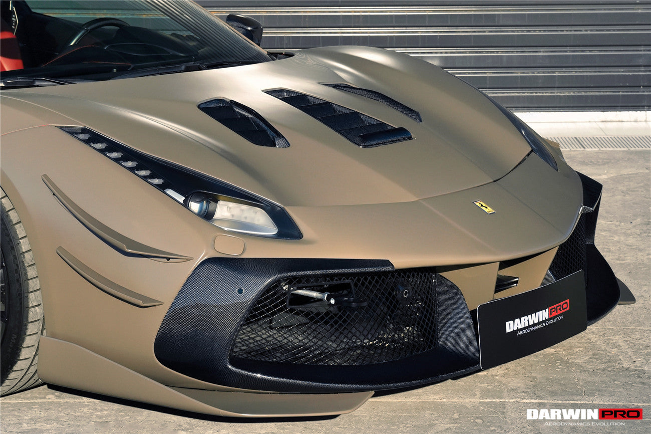 DarwinPRO 2015-2020 Ferrari 488 Challenge Evo Modena Style Hood | Fits GTB, Spider - DarwinPRO Aerodynamics
