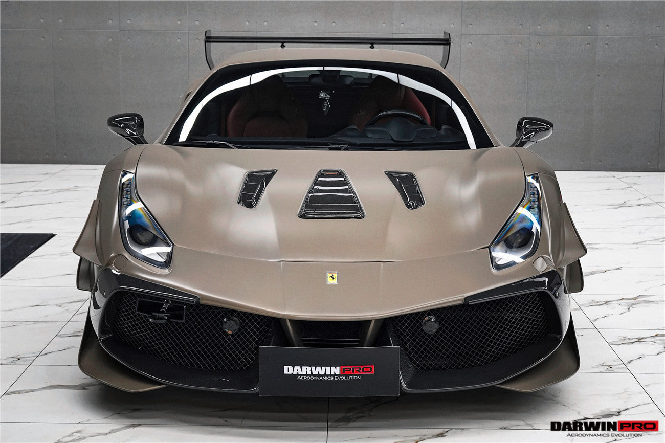 DarwinPRO 2015-2020 Ferrari 488 Challenge Evo Modena Style Front Bumper | Fits GTB, Spider