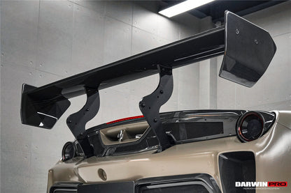 DarwinPRO 2015-2020 Ferrari 488 GTB Challenge Evo Modena Style Rear Bumper With Deck Lid Wing & Diffuser & Wing