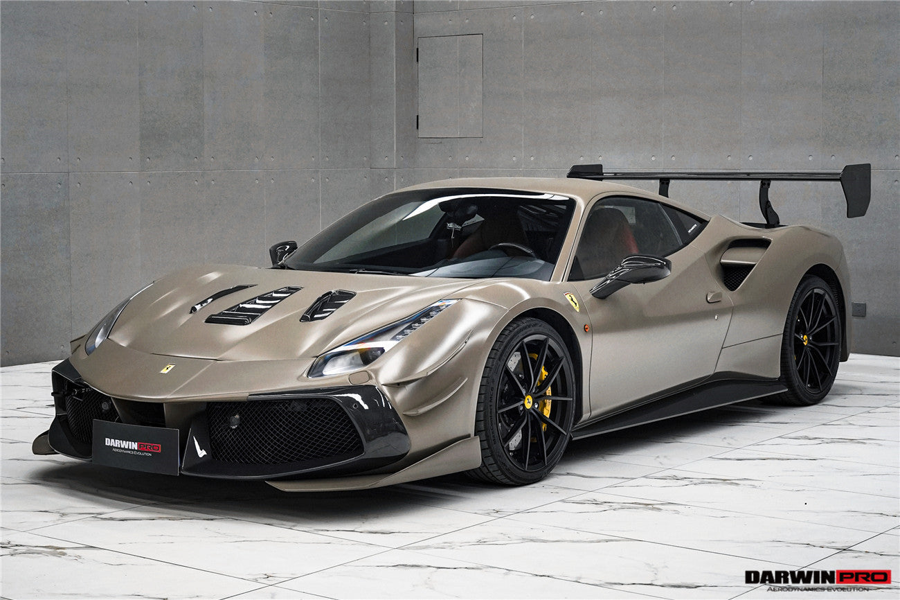 DarwinPRO 2015-2020 Ferrari 488 Challenge Evo Modena Style Hood | Fits GTB, Spider - DarwinPRO Aerodynamics