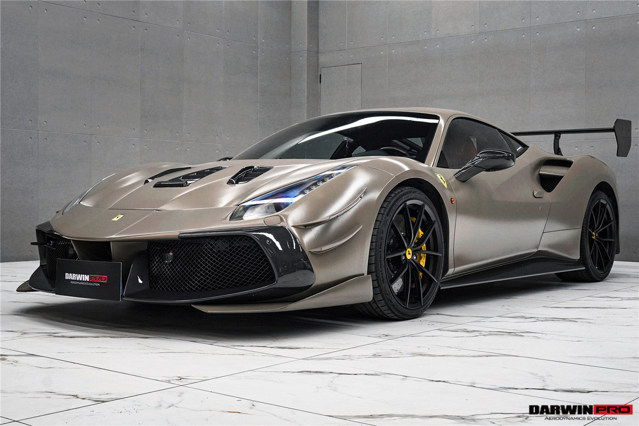 DarwinPRO 2015-2020 Ferrari 488 Challenge Evo Modena Style Front Bumper | Fits GTB, Spider