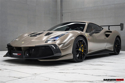 DarwinPRO 2015-2020 Ferrari 488 Challenge Evo Modena Style Front Bumper | Fits GTB, Spider