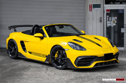 DarwinPRO 2016-2024 Porsche 718 Cayman & Boxster BKSS Style Carbon Fiber Trunk Spoiler - DarwinPRO Aerodynamics