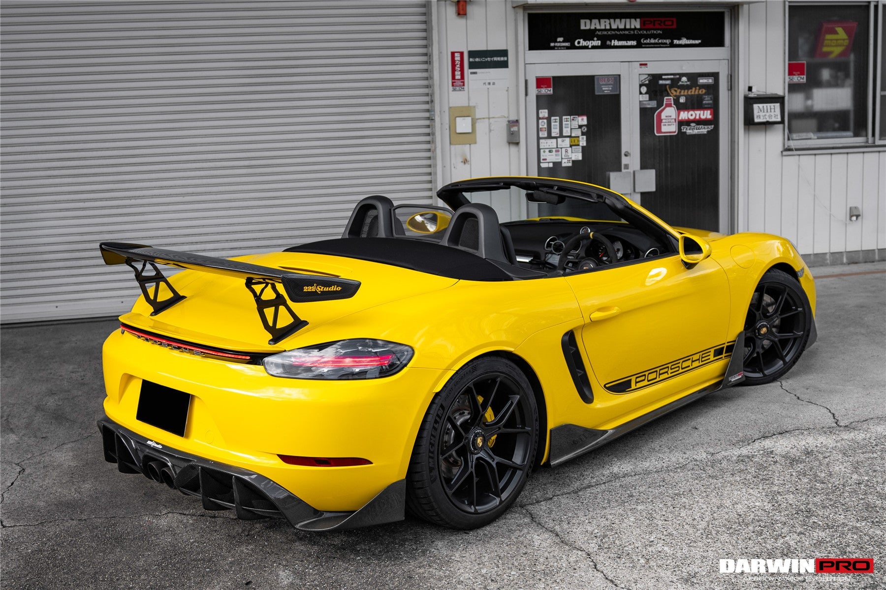 DarwinPRO 2016-2024 Porsche 718 Cayman & Boxster BKSS Style Carbon Fiber Trunk Spoiler - DarwinPRO Aerodynamics