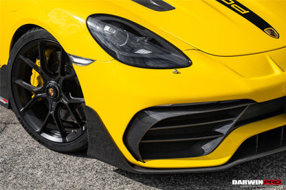DarwinPRO 2016-2020 Porsche 718 Cayman & Boxster Stuttmate Part Carbon Fiber Front Bumper - DarwinPRO Aerodynamics