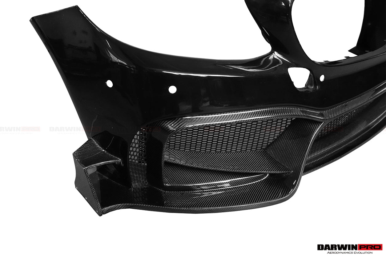 2015-2021 Mercedes Benz W205 C63 S AMG Sedan IMP Performance Partial Carbon Fiber front bumper - DarwinPRO Aerodynamics