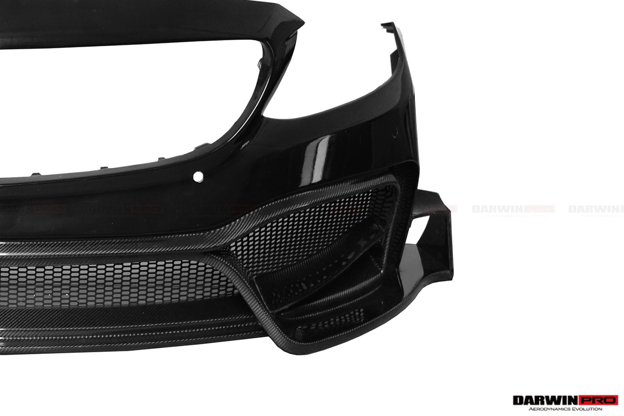 2015-2021 Mercedes Benz W205 C63 S AMG Sedan IMP Performance Partial Carbon Fiber front bumper - DarwinPRO Aerodynamics