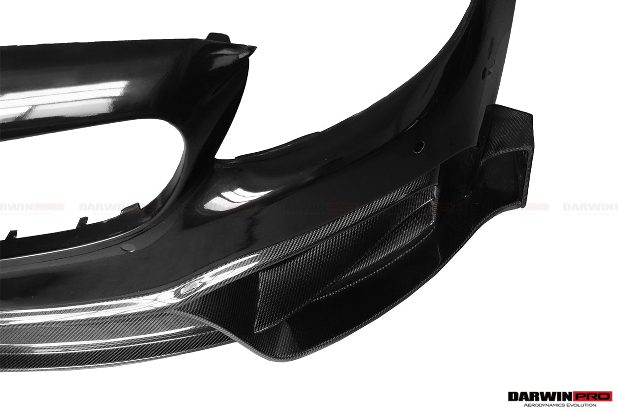 2015-2021 Mercedes Benz W205 C63 S AMG Sedan IMP Performance Partial Carbon Fiber front bumper - DarwinPRO Aerodynamics