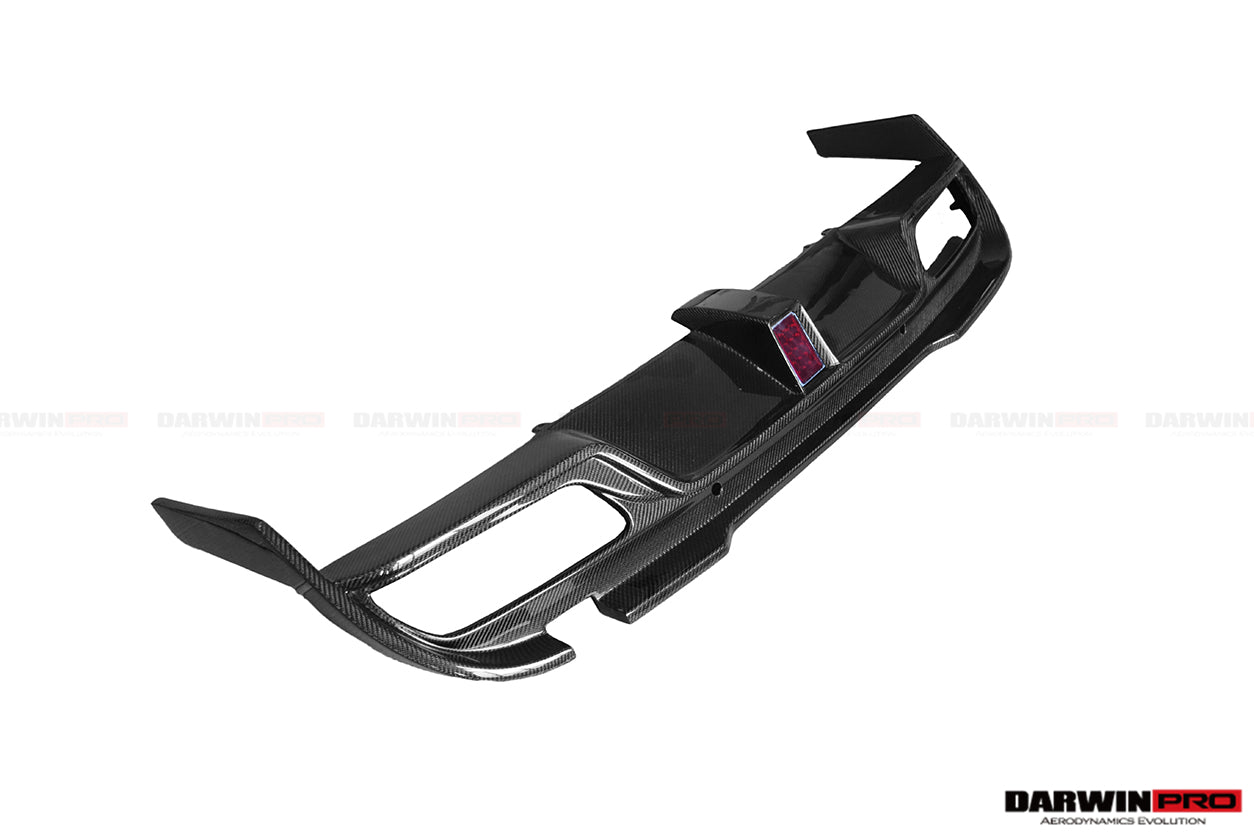 2015-2021 Mercedes Benz W205 C63 S AMG Sedan IMP Performance Carbon Fiber Rear Diffuser with Caps - DarwinPRO Aerodynamics
