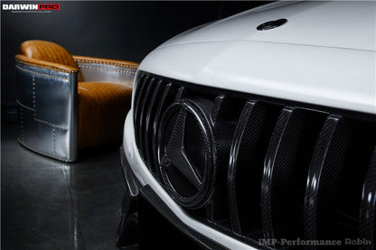 2015-2018 Mercedes Benz W205 C63 & C63S AMG Coupe IMP Carbon Fiber Grille LOGO Cover