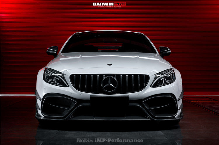 2015-2018 Mercedes Benz W205 C63 & C653S AMG Coupe IMP Carbon Fiber Grille - DarwinPRO Aerodynamics