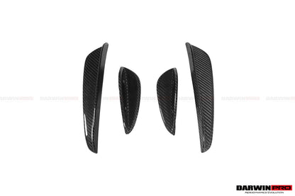 2015-2021 Mercedes Benz W205 C63 C63S AMG Coupe IMP Performance Partial Carbon Fiber Front Bumper With Canards