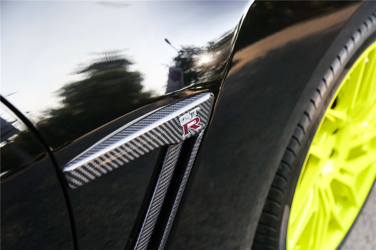 2008-2022 Nissan GTR R35 CBA DBA EBA Carbon Fiber Fender Vents - DarwinPRO Aerodynamics