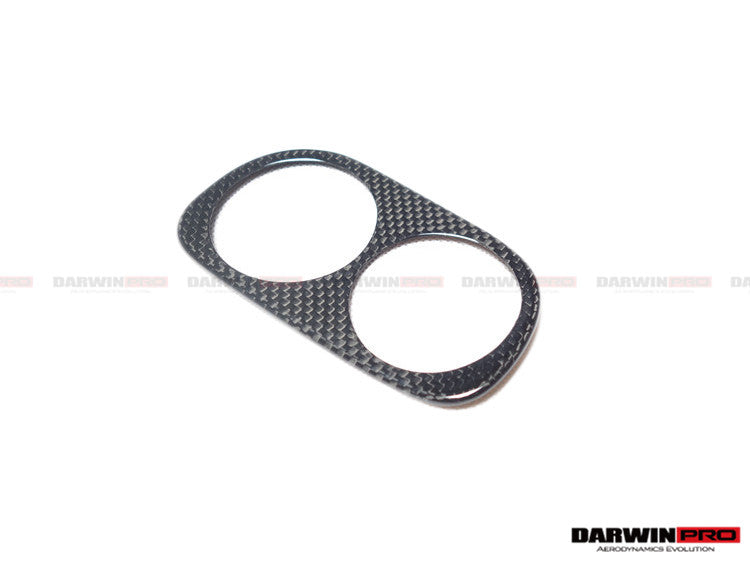2010-2015 Ferrari 458 Coupe Spider Speciale Dry Carbon Fiber Light Switch Cover - DarwinPRO Aerodynamics