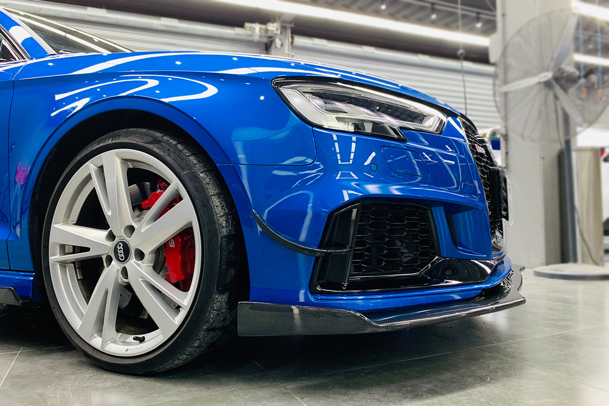 2017-2020 Audi RS3 8V.2 Sedan And Sportback BKSS Style Carbon Fiber Front Canards