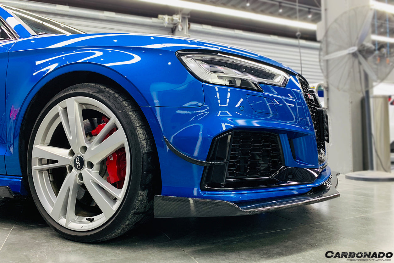 2017-2020 Audi RS3 8V.2 Sedan And Sportback BKSS Style Carbon Fiber Front Canards