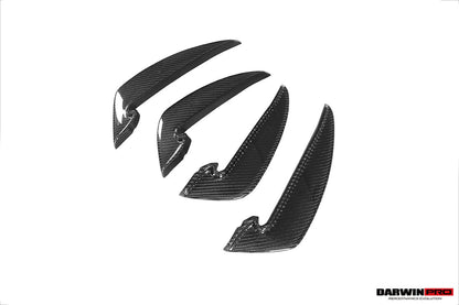 2020-2024 Audi RS4 B9.5 BKSS Style Carbon Fiber Front Bumper Canards