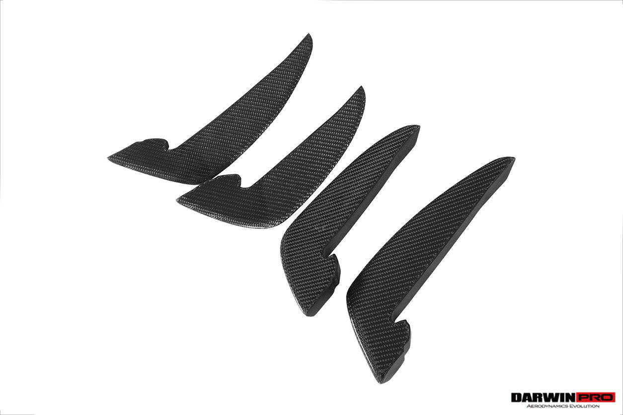 DarwinPRO 2017-2019 Audi RS4 B9 BKSS Style Front Canards - DarwinPRO Aerodynamics