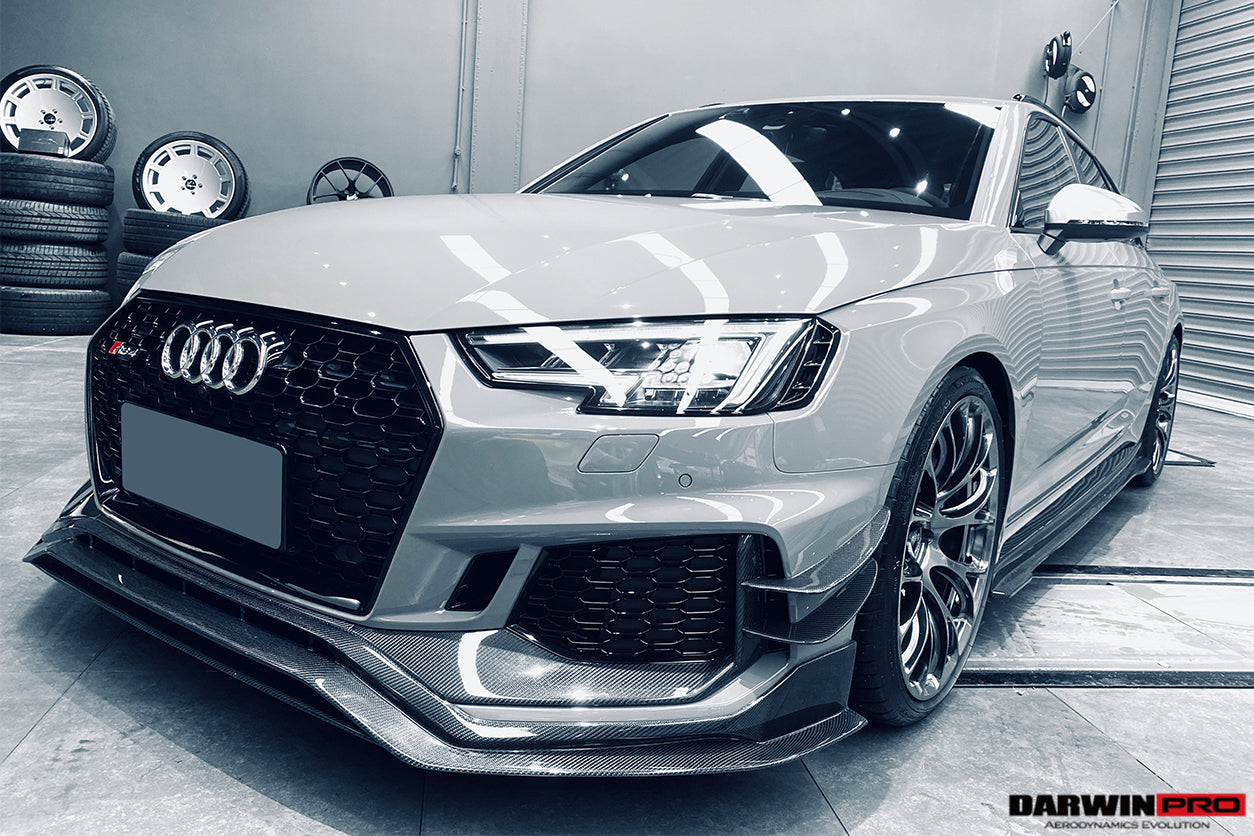 DarwinPRO 2017-2019 Audi RS4 B9 BKSS Style Front Canards - DarwinPRO Aerodynamics