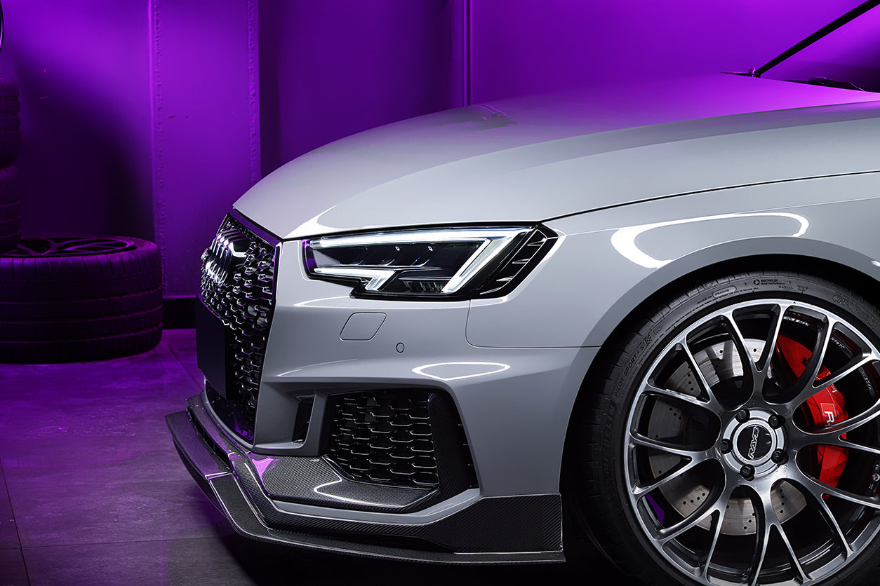 DarwinPRO 2017-2019 Audi RS4 B9 Front Bumper Trim Lip - DarwinPRO Aerodynamics