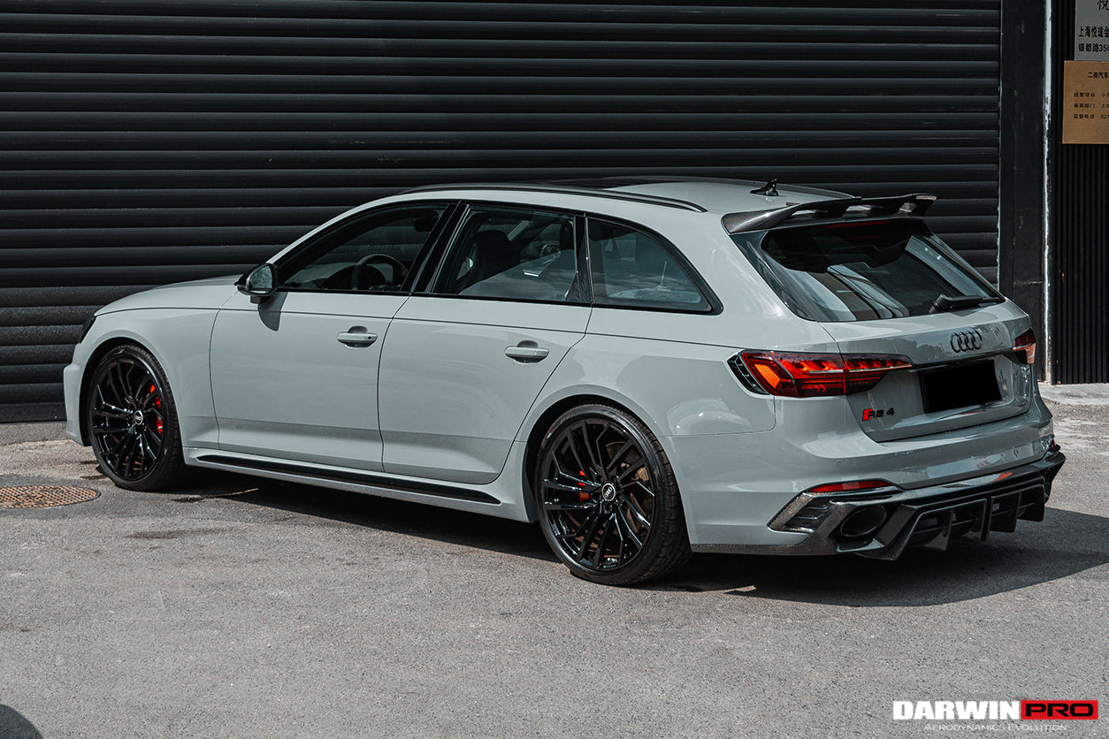 2017-2024 Audi RS4 B9 BKSS Style Rear Diffuser with Winglets