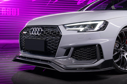 DarwinPRO 2017-2019 Audi RS4 B9 Front Bumper Trim Lip - DarwinPRO Aerodynamics