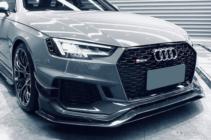 DarwinPRO 2017-2019 Audi RS4 B9 Front Bumper Trim Lip - DarwinPRO Aerodynamics