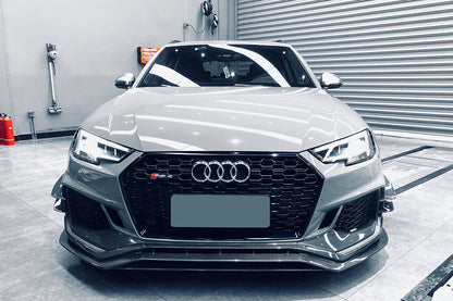 DarwinPRO 2017-2019 Audi RS4 B9 Front Bumper Trim Lip - DarwinPRO Aerodynamics