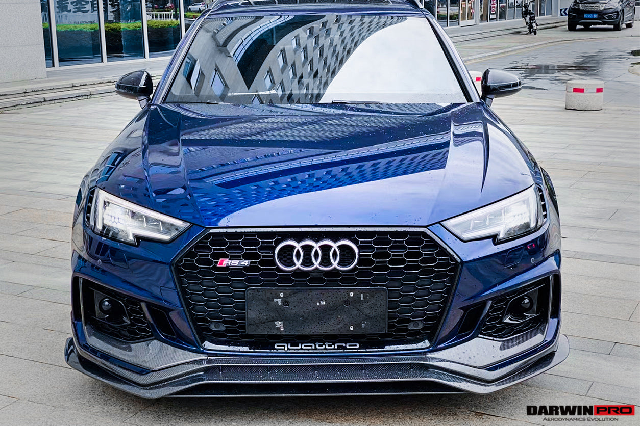 DarwinPRO 2017-2019 Audi RS4 B9 Front Bumper Trim Lip - DarwinPRO Aerodynamics
