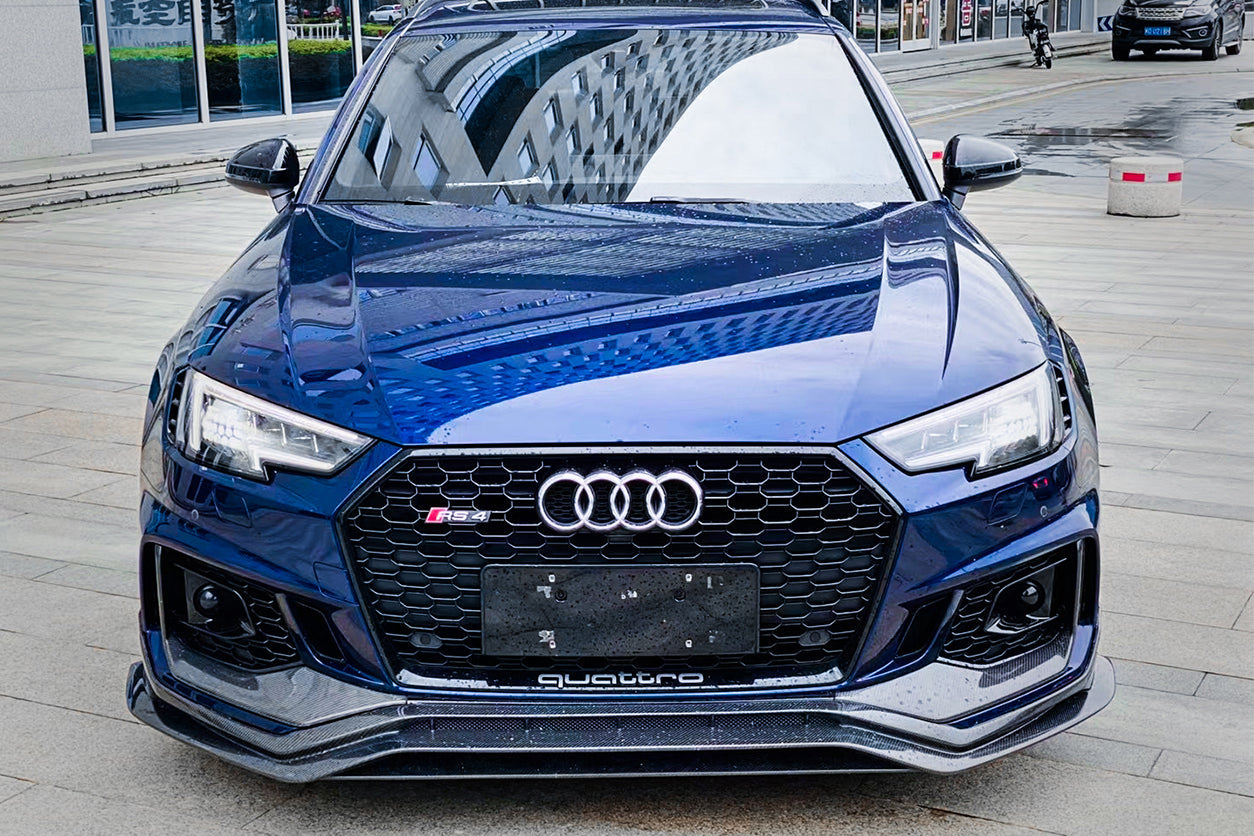 DarwinPRO 2017-2019 Audi RS4 B9 Front Bumper Trim Lip - DarwinPRO Aerodynamics