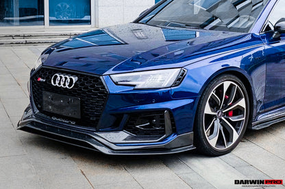 DarwinPRO 2017-2019 Audi RS4 B9 Front Bumper Trim Lip - DarwinPRO Aerodynamics